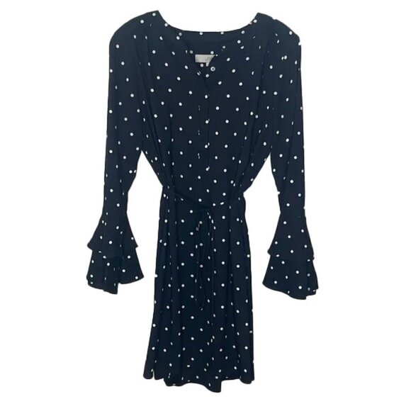 🆕 ❤️ LOFT Polka-Dot Dress Size S - Picture 1 of 4